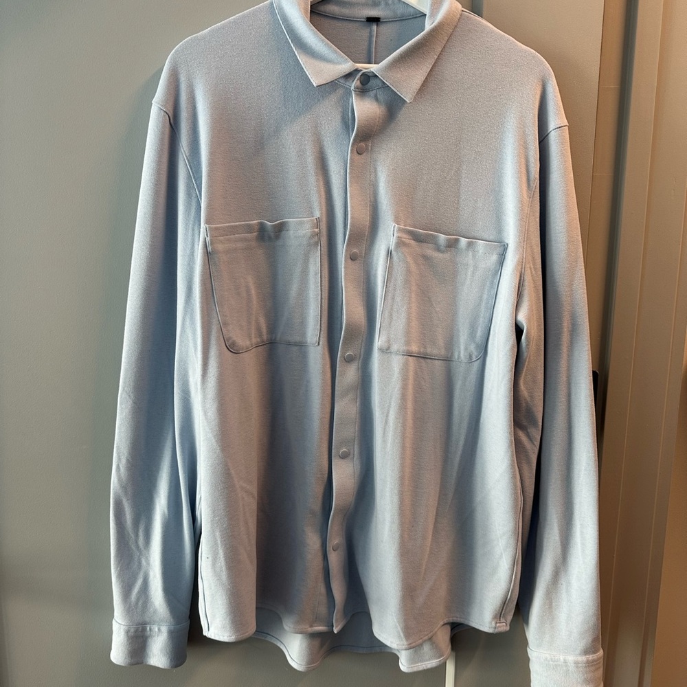 lululemon athletica Light Blue Shirt Jacket